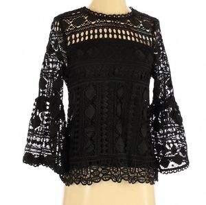 NWT GORGEOUS ELLISON BLK KNIT TOP SMALL